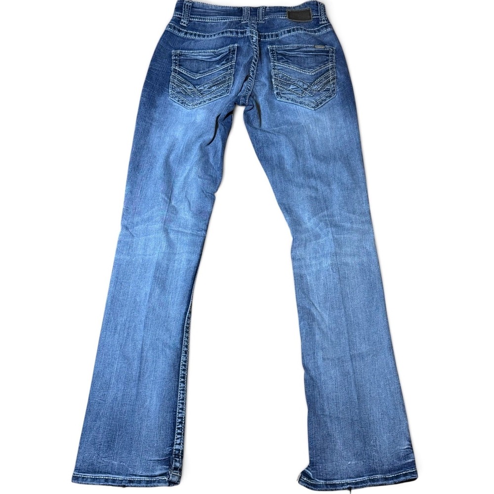 Buckle Black Fit No 3 Women's Jeans 29L Blue Bootcut Stretch Denim - Picture 3 of 8
